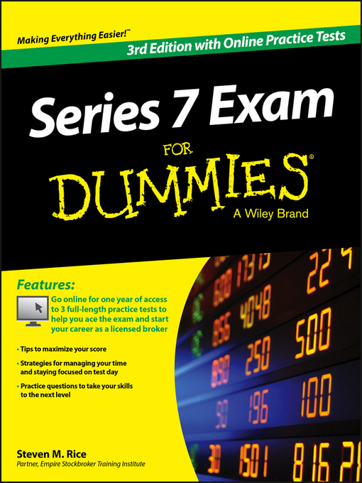 Cover image for Series 7 Exam for Dummies, with Online Practice Tests